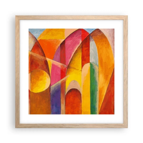 Plakat w ramie jasny dąb - Katedra słońca - 40x40 cm