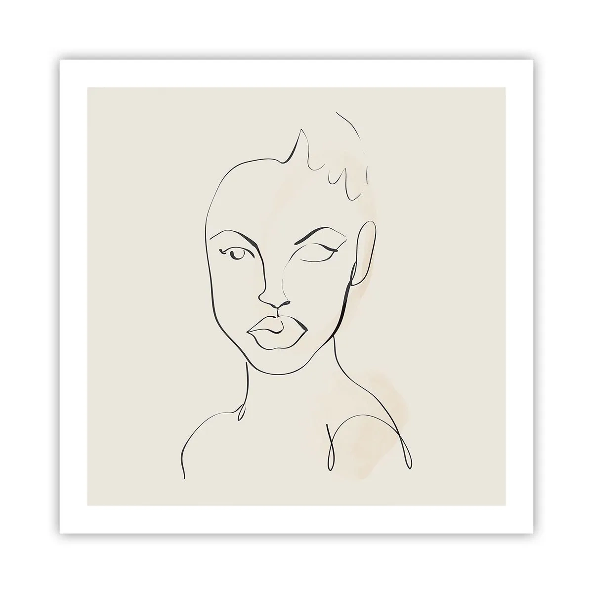 Plakat - Zarys zmysłowości - 60x60 cm