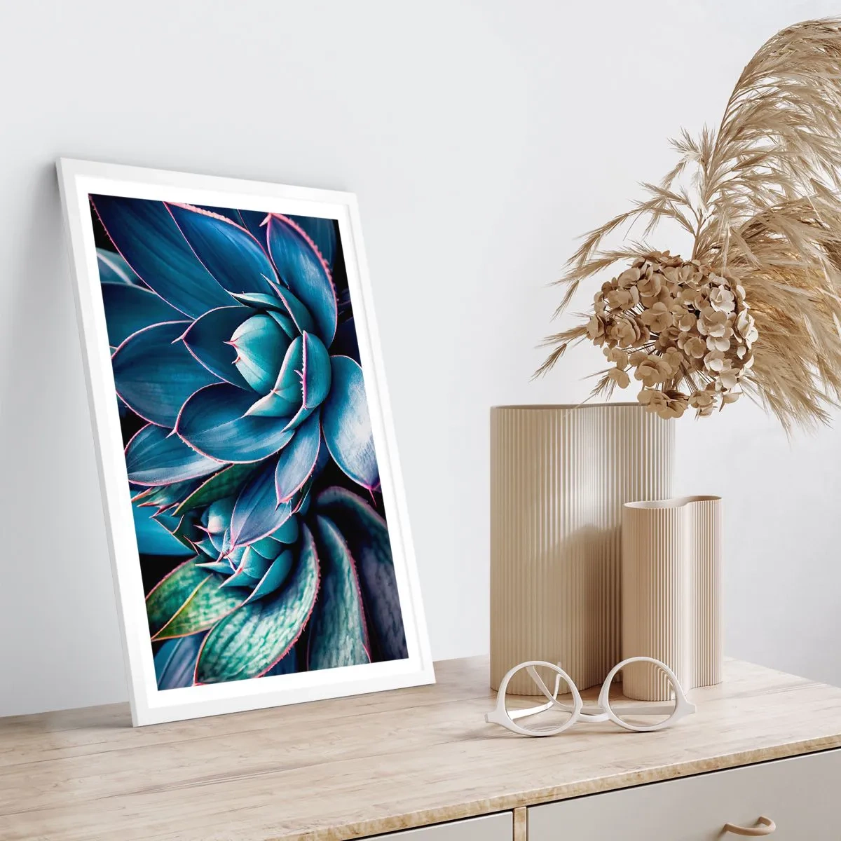 Plakat w białej ramie - Witalna siła - 50x70 cm