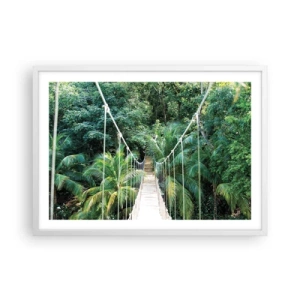 Plakat w białej ramie - Welcome to the jungle! - 70x50 cm