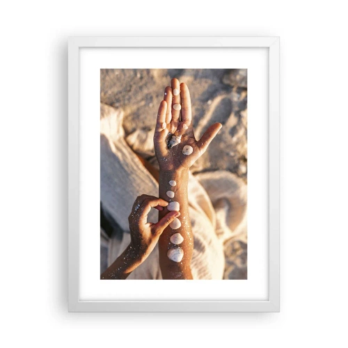 Plakat w białej ramie - Piękno w zasięgu ręki - 30x40 cm