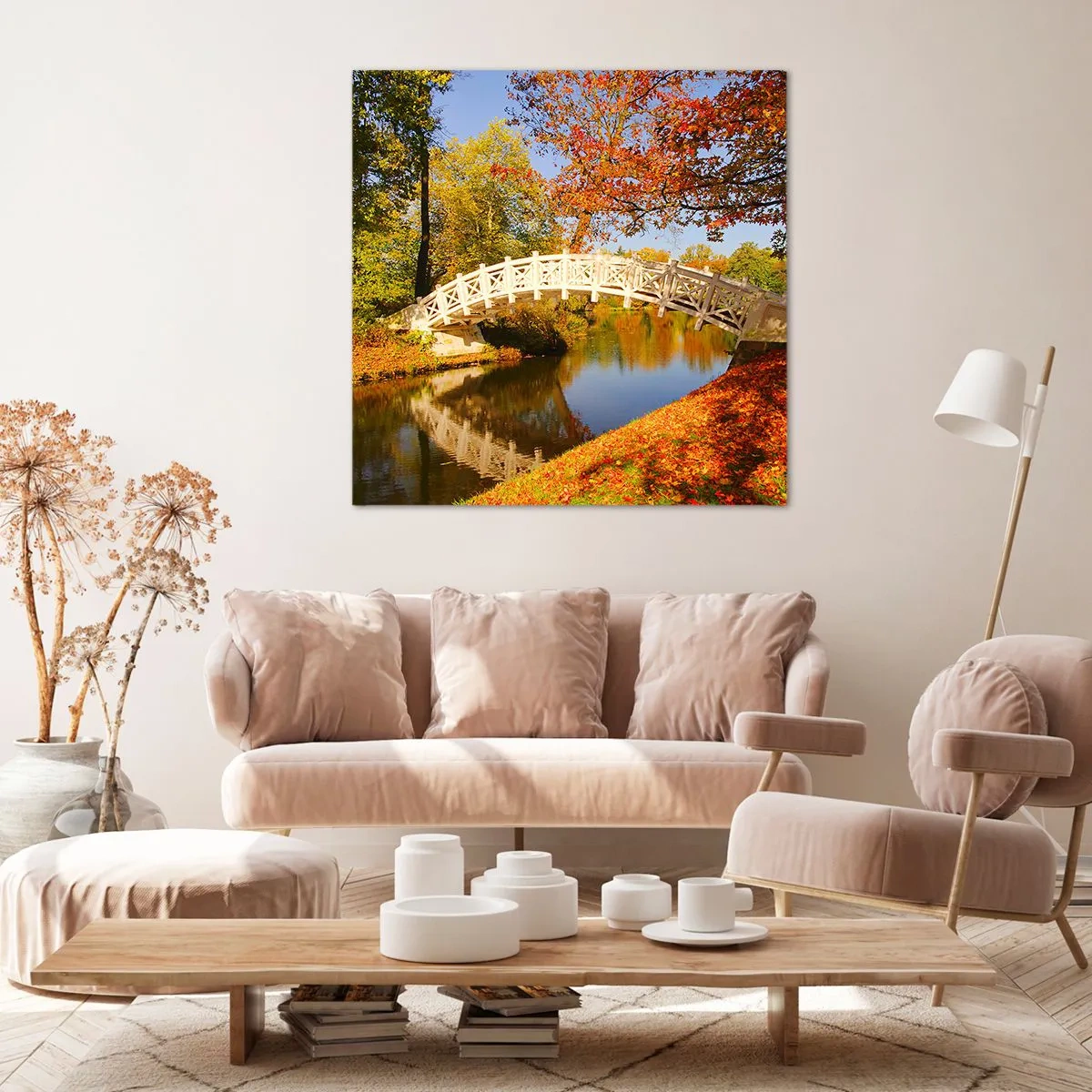 Obraz na płótnie - Na białym mostku westchnień - 50x50 cm