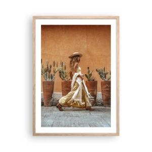 Plakat w ramie jasny dąb - W stylu hippie - 50x70 cm