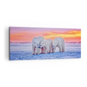 Obraz na płótnie - Wystarczy rodzinne ciepło - 100x40 cm