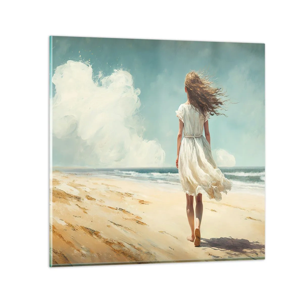 Obraz na szkle - Na spotkanie słońca i wiatru - 30x30 cm