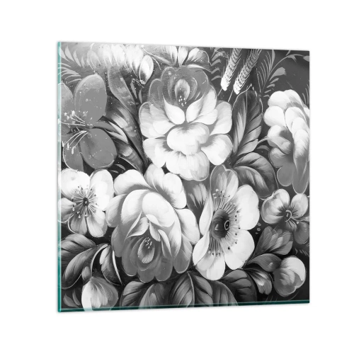 Obraz na szkle - Piękne nawet w szarości - 30x30 cm