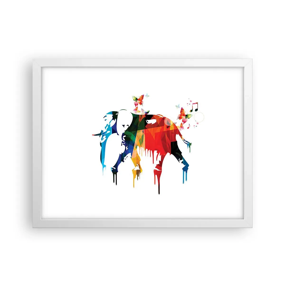 Plakat w białej ramie - Tańczyć każdy może - 40x30 cm