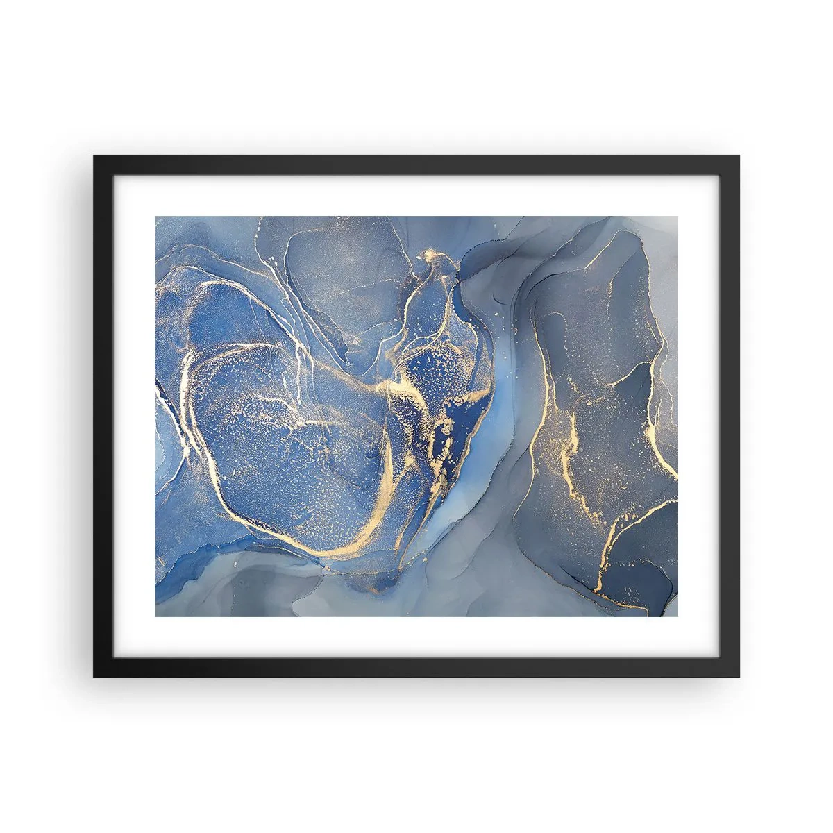 Plakat w czarnej ramie - Złoty pył - 50x40 cm