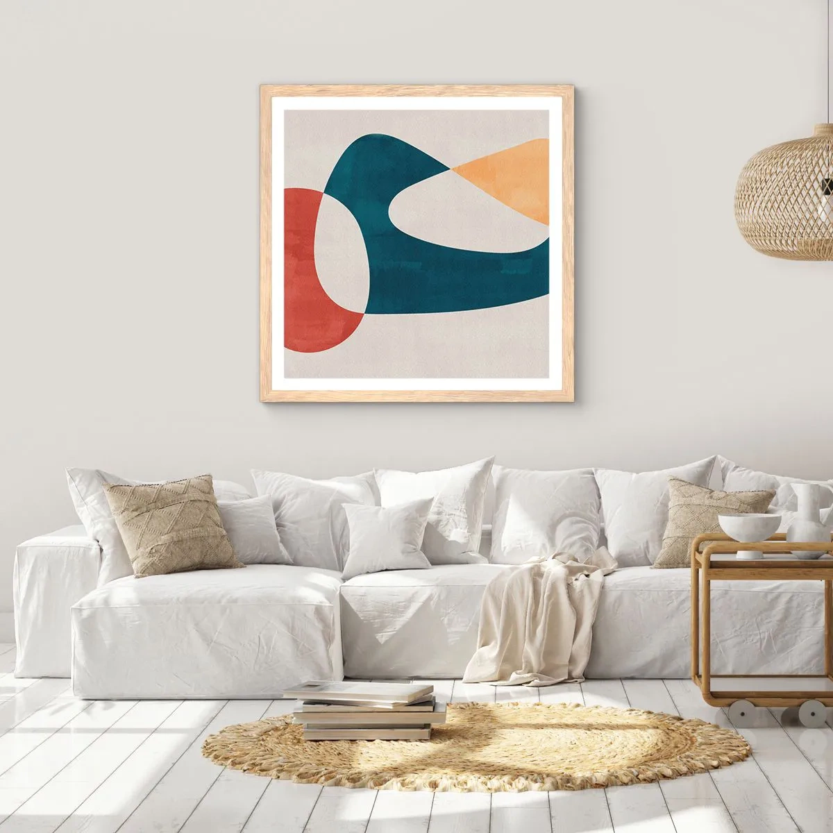 Plakat w ramie jasny dąb - Wpływy i metamorfozy - 50x50 cm