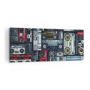 Obraz na płótnie - Tęsknota za latami 80. - 100x40 cm