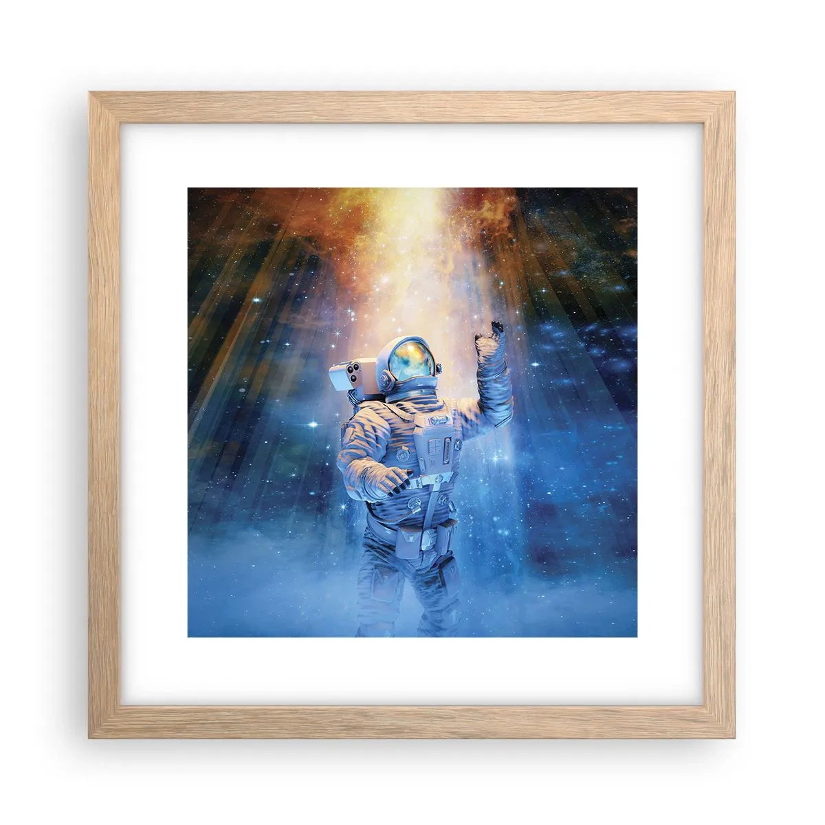 Plakat w ramie jasny dąb - Wreszcie u celu - 30x30 cm