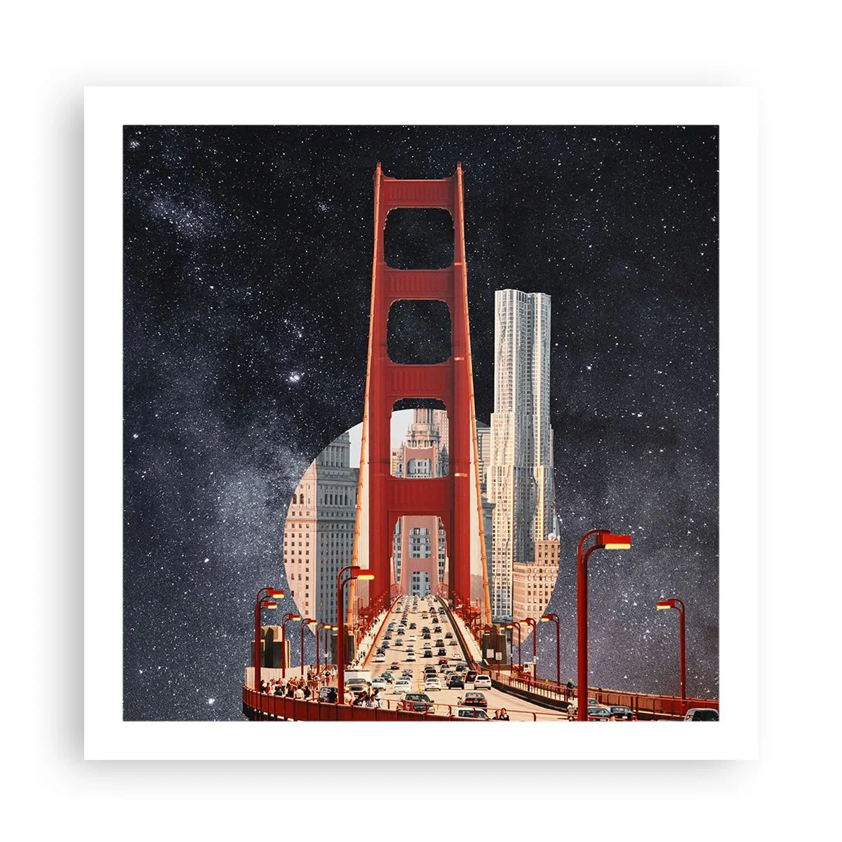 Plakat - Zawsze w centrum - 60x60 cm