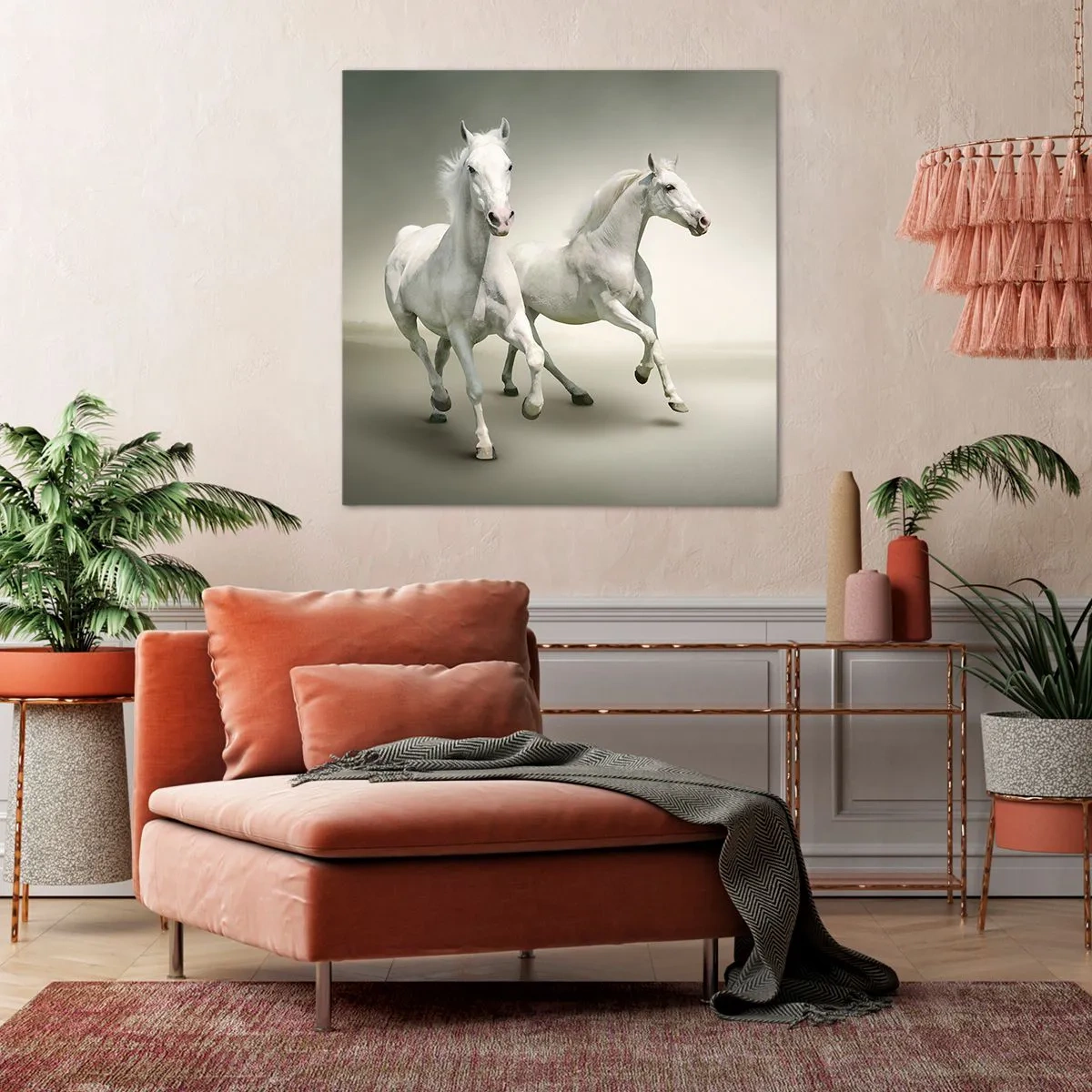 Obraz na płótnie - White power! - 50x50 cm