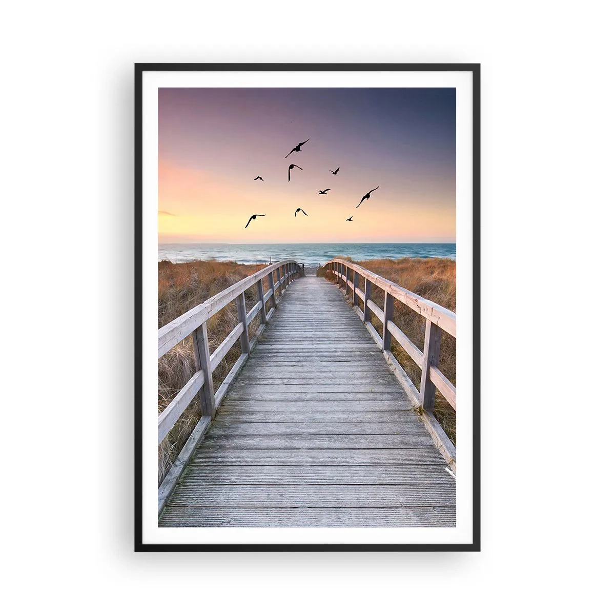 Plakat w czarnej ramie - Przestrzeń wzlotów - 70x100 cm