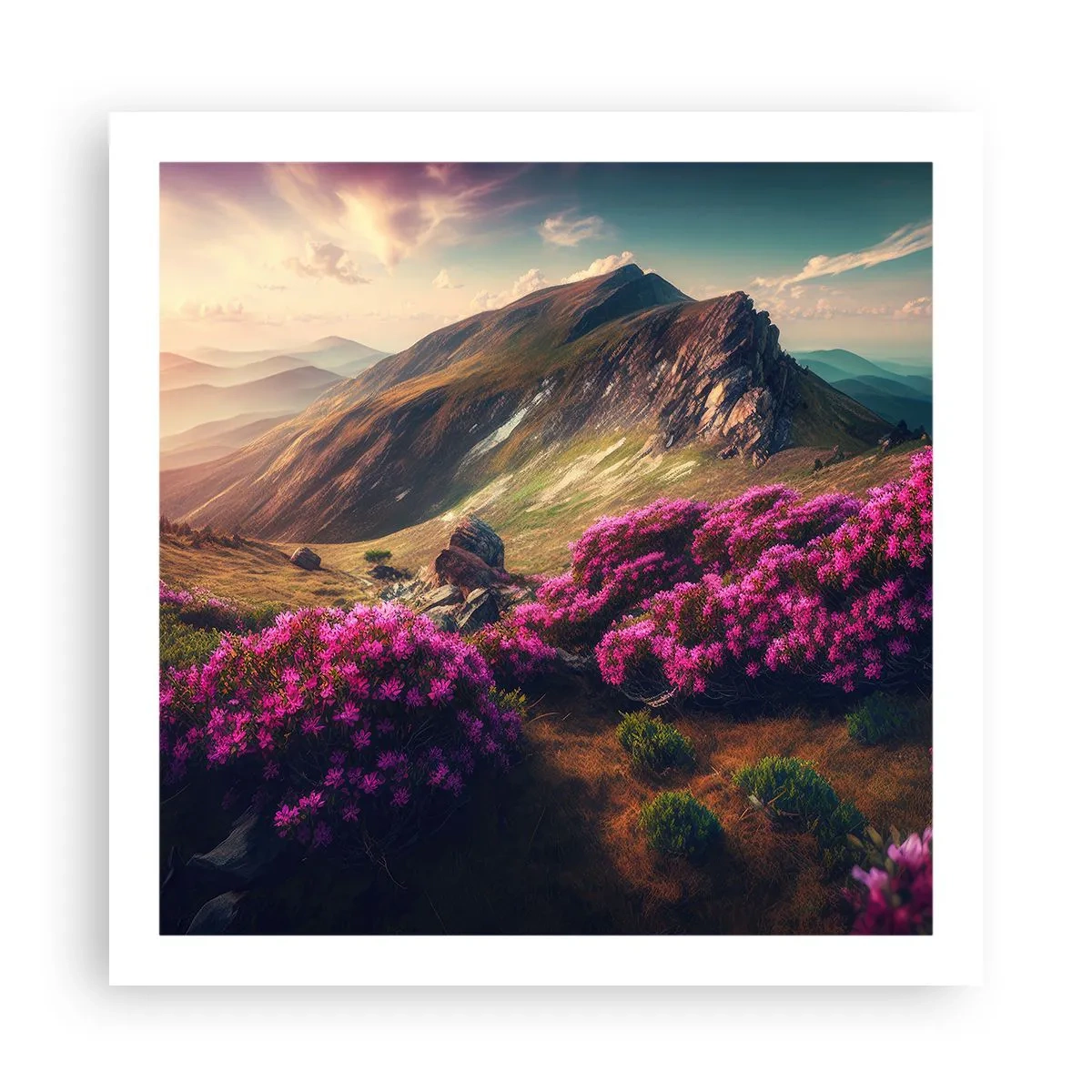 Plakat - Lato w górach - 60x60 cm