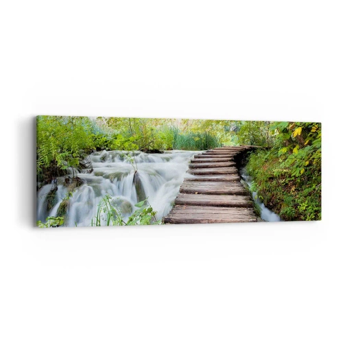 Obraz na płótnie - Wcale nie cicha woda - 90x30 cm