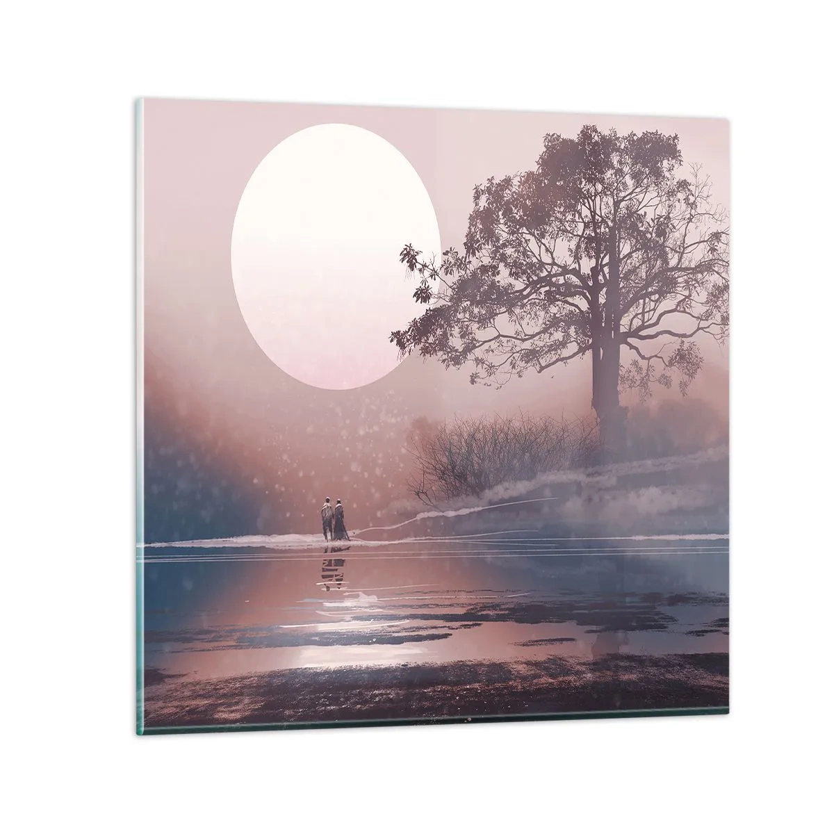 Obraz na szkle - Nocne dziwy - 30x30 cm