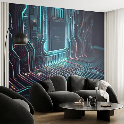 Fototapeta Premium Canvas - Tak sobie myślę… - Technologia, Komputer, Procesor - 250x175 cm