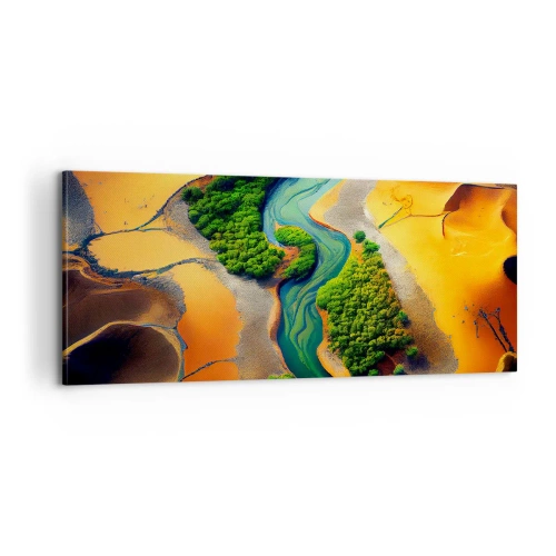 Obraz na płótnie - Życiodajna rzeka - 100x40 cm