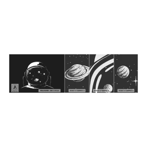 Fototapeta Próbka Premium Canvas - Niezły widok - Astronauta, Kosmos, Wszechświat - 100x30 cm