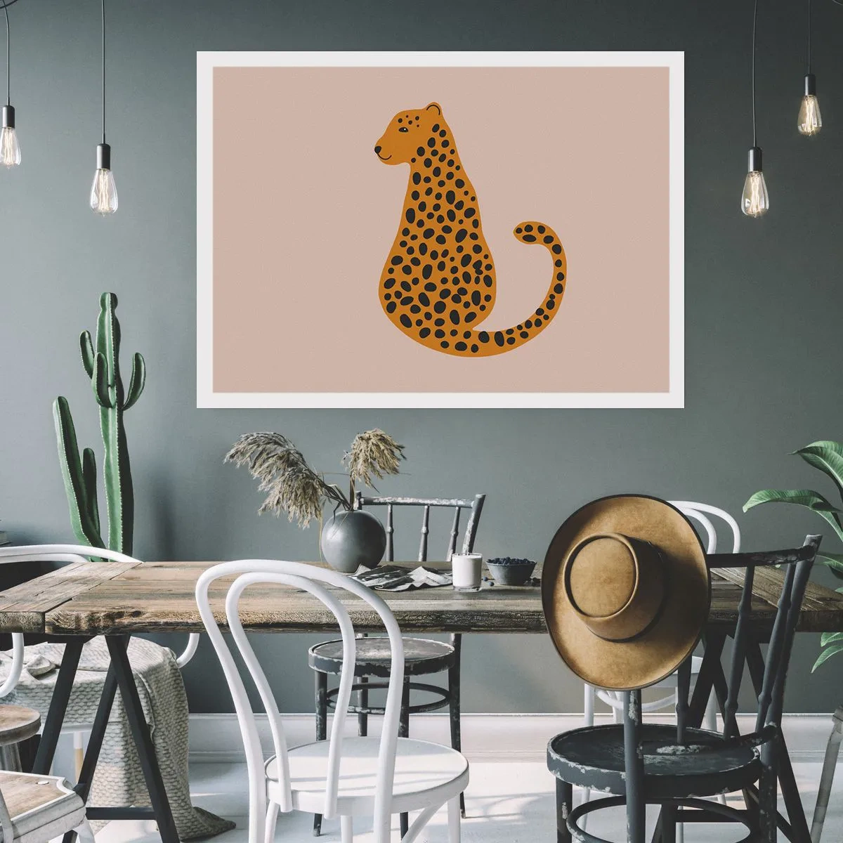 Plakat - Panterka to modny wzór - 70x50 cm