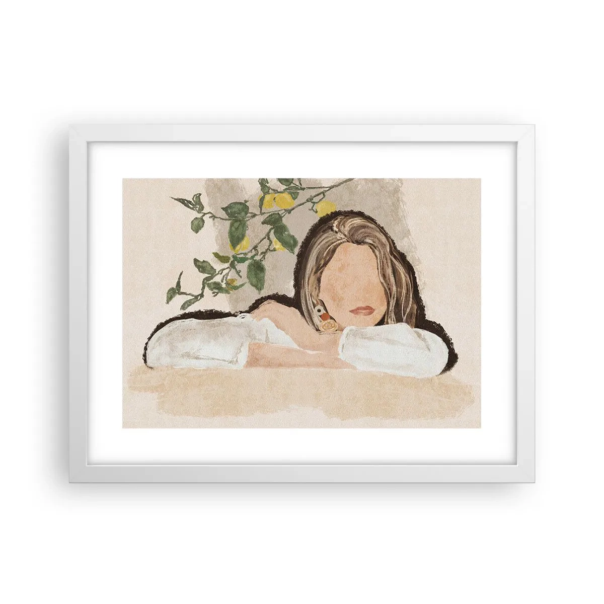 Plakat w białej ramie - Piękność południa - 40x30 cm
