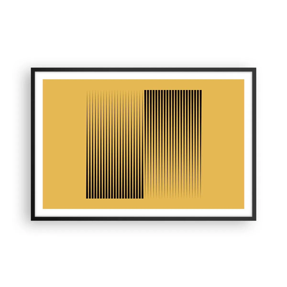 Plakat w czarnej ramie - Kwadratura przeciwieństw - 91x61 cm