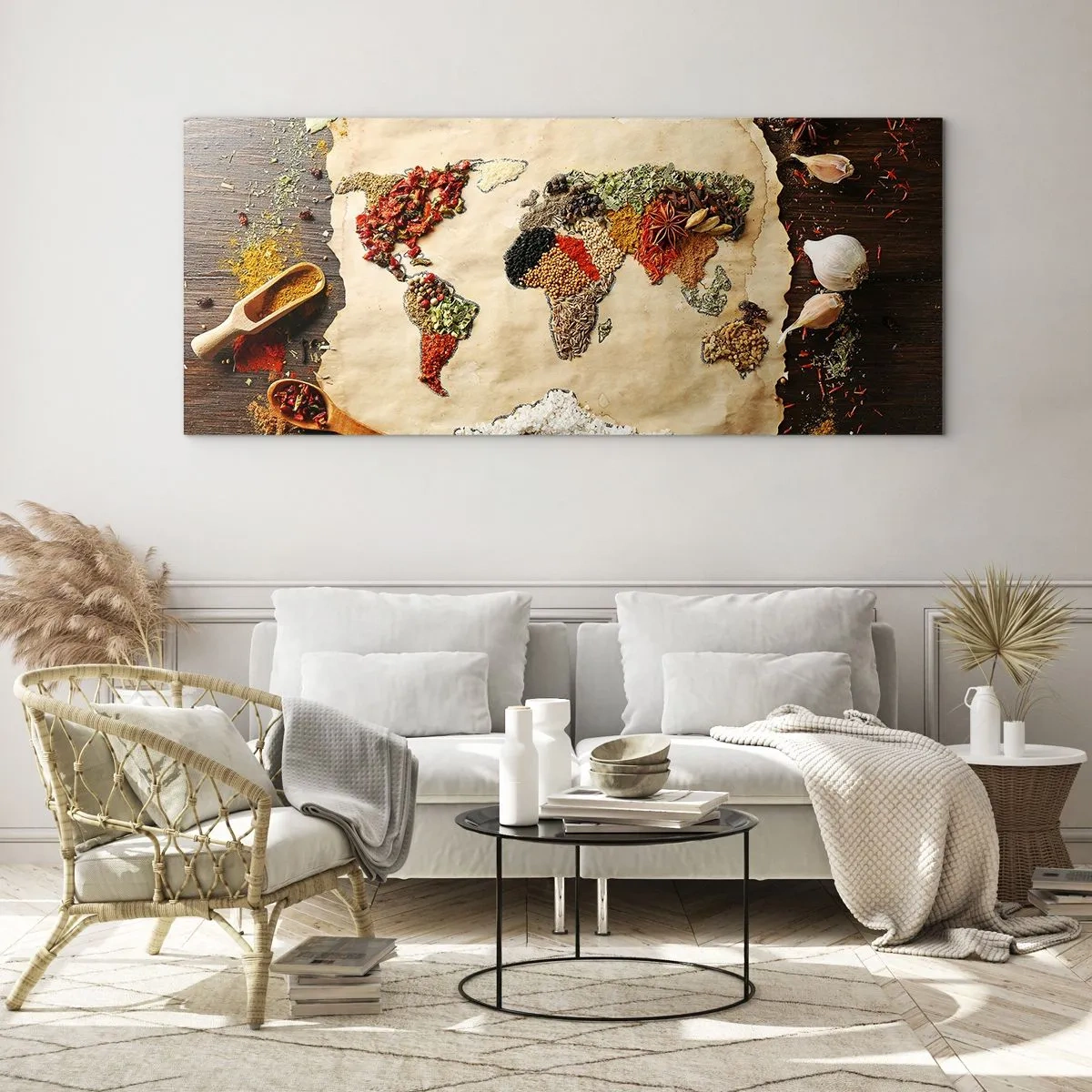 Obraz na szkle - Wszystkie smaki świata - 90x30 cm