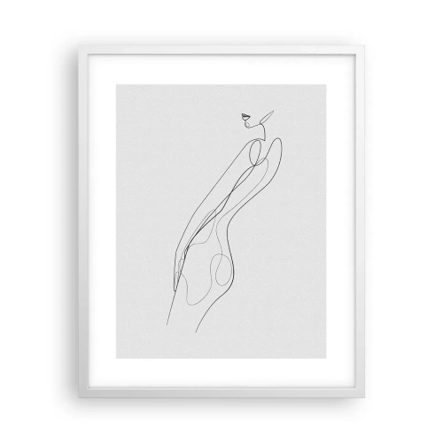 Plakat w białej ramie - Zaledwie obietnica - 40x50 cm