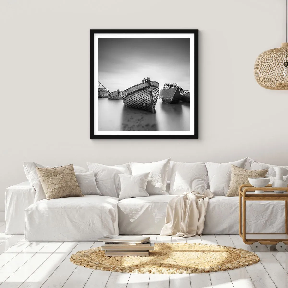 Plakat w czarnej ramie - Już tylko wspomnienia… - 60x60 cm