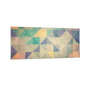 Obraz na szkle - Republika trójkątów - 100x40 cm