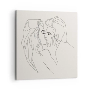 Obraz na płótnie - Splątani uczuciem - 60x60 cm