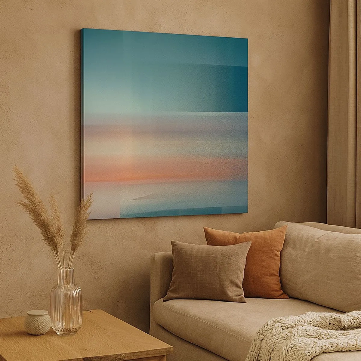 Obraz na płótnie - Abstrakcja: fale światła - 30x30 cm