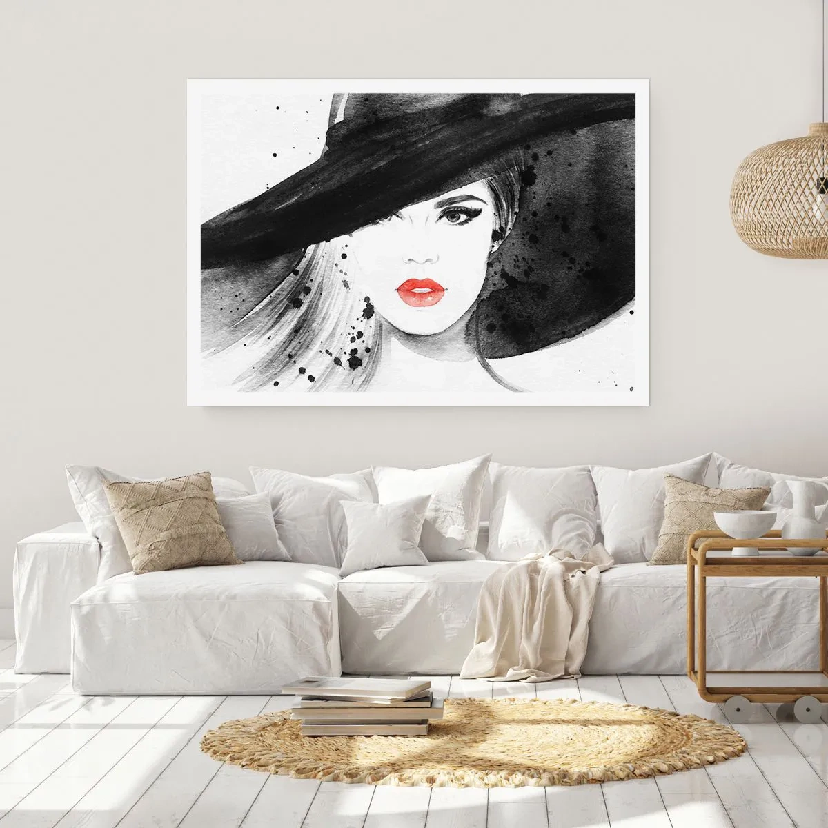 Plakat - Dama w czerni - 91x61 cm