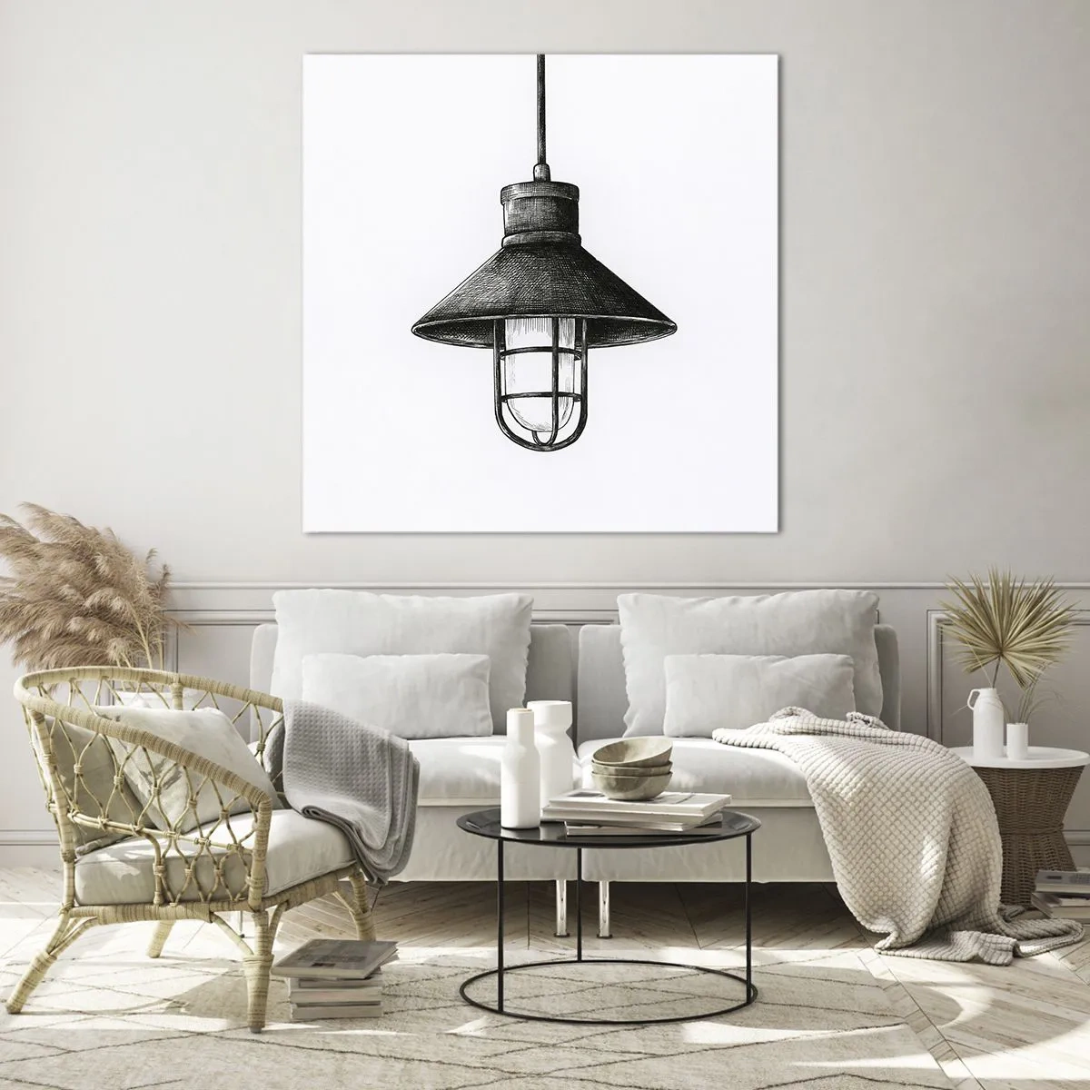 Obraz na szkle - Jak przed laty… - 40x40 cm