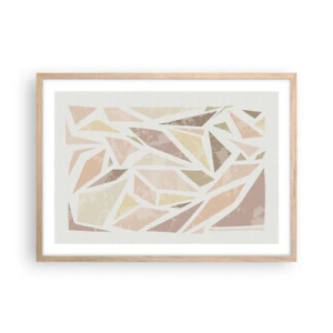 Plakat w ramie jasny dąb - Kompozycja witrażowa - 70x50 cm