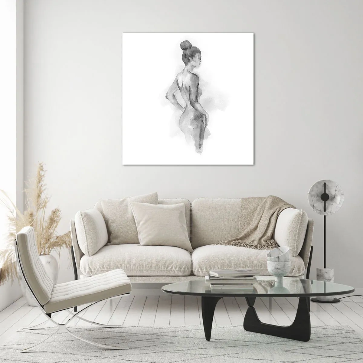 Obraz na szkle - Piękna jak malowanie - 40x40 cm