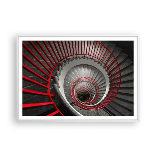 Plakat w białej ramie - Zabawy architektury - 100x70 cm