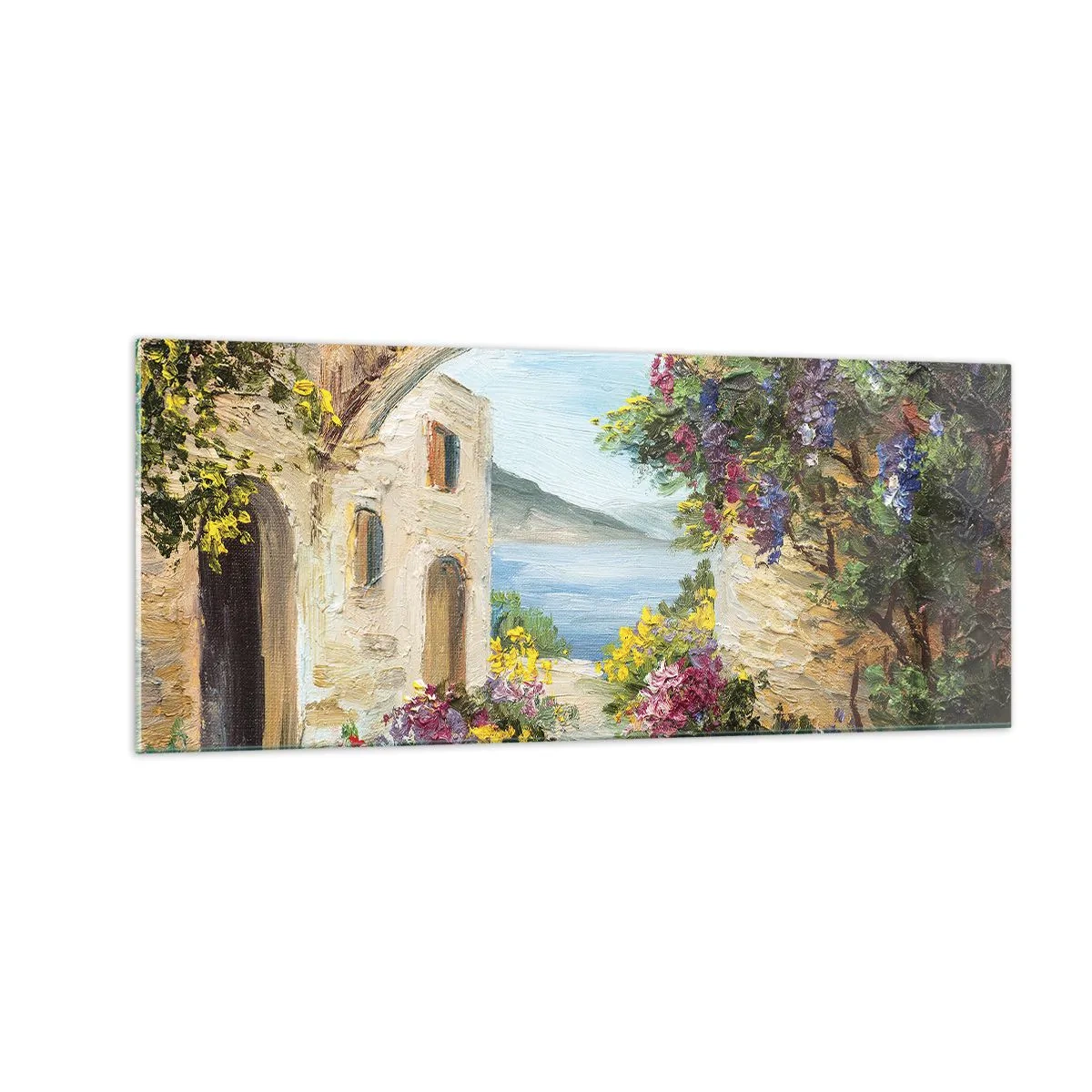 Obraz na szkle - Urok nadmorskiej prowincji - 100x40 cm