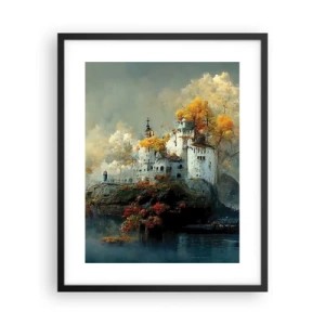 Plakat w czarnej ramie - Początek romantycznej opowieści - 40x50 cm