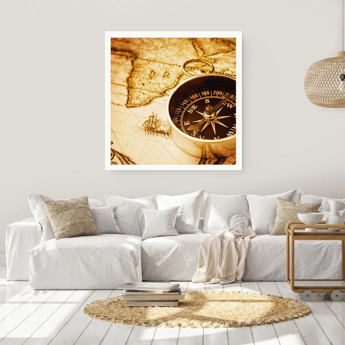 Plakat - Na wschód czy na zachód? - 60x60 cm