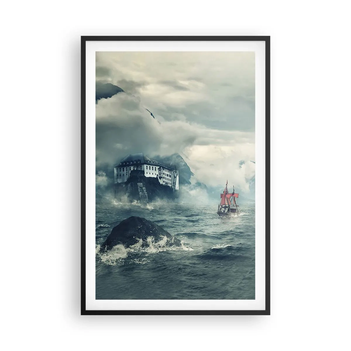 Plakat w czarnej ramie - Na magicznych wodach - 61x91 cm