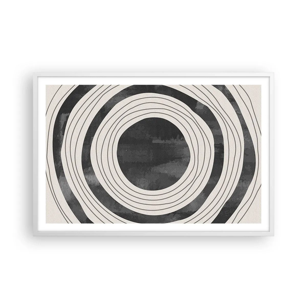 Plakat w białej ramie - W samo sedno - 91x61 cm