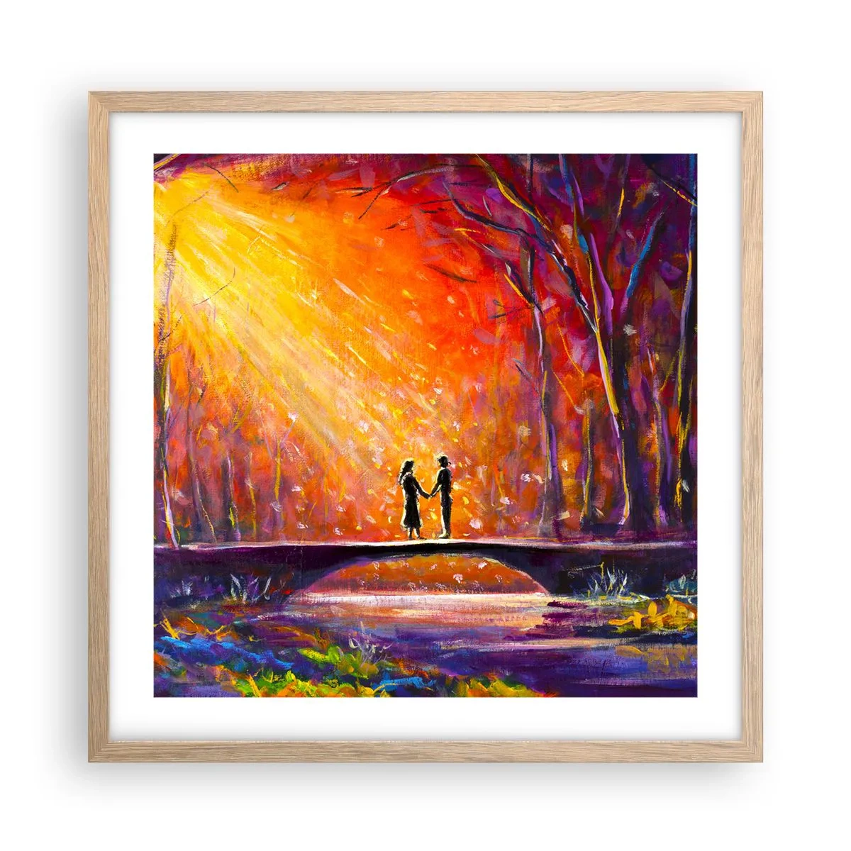 Plakat w ramie jasny dąb - Niebo ich też kocha - 50x50 cm