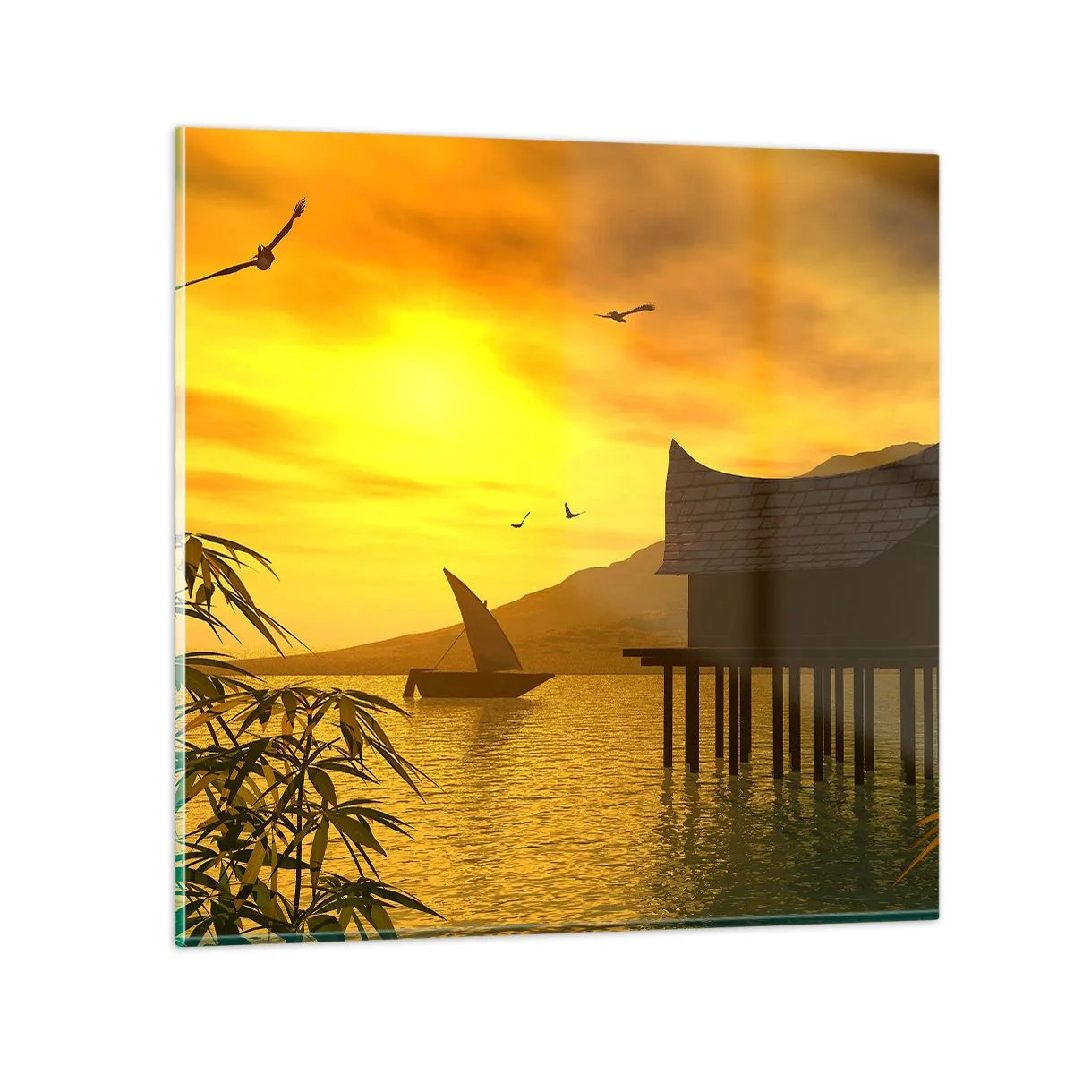 Obraz na szkle - Upragniony spokój - 60x60 cm