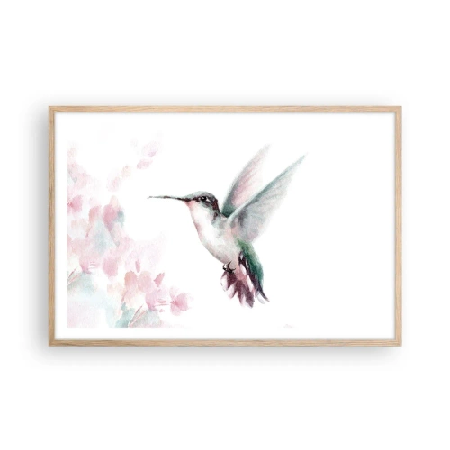 Plakat w ramie jasny dąb - Zatrzymany w trzepocie - 91x61 cm