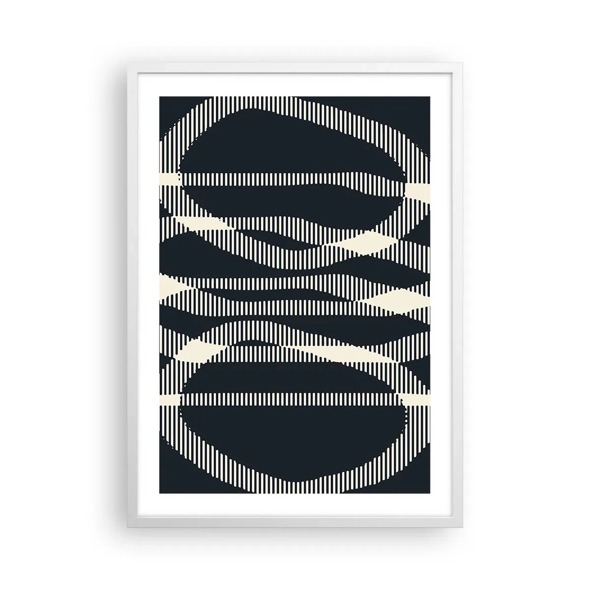 Plakat w białej ramie - Próba przełamania ciemności - 50x70 cm