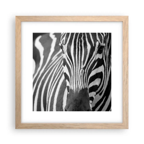 Plakat w ramie jasny dąb - Świat jest czarno-biały - 30x30 cm