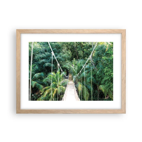 Plakat w ramie jasny dąb - Welcome to the jungle! - 40x30 cm