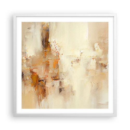 Plakat w białej ramie - Dusza bursztynu - 60x60 cm